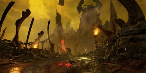 DOOM (2016) - Steam Screenshot (A Desolate Environment)