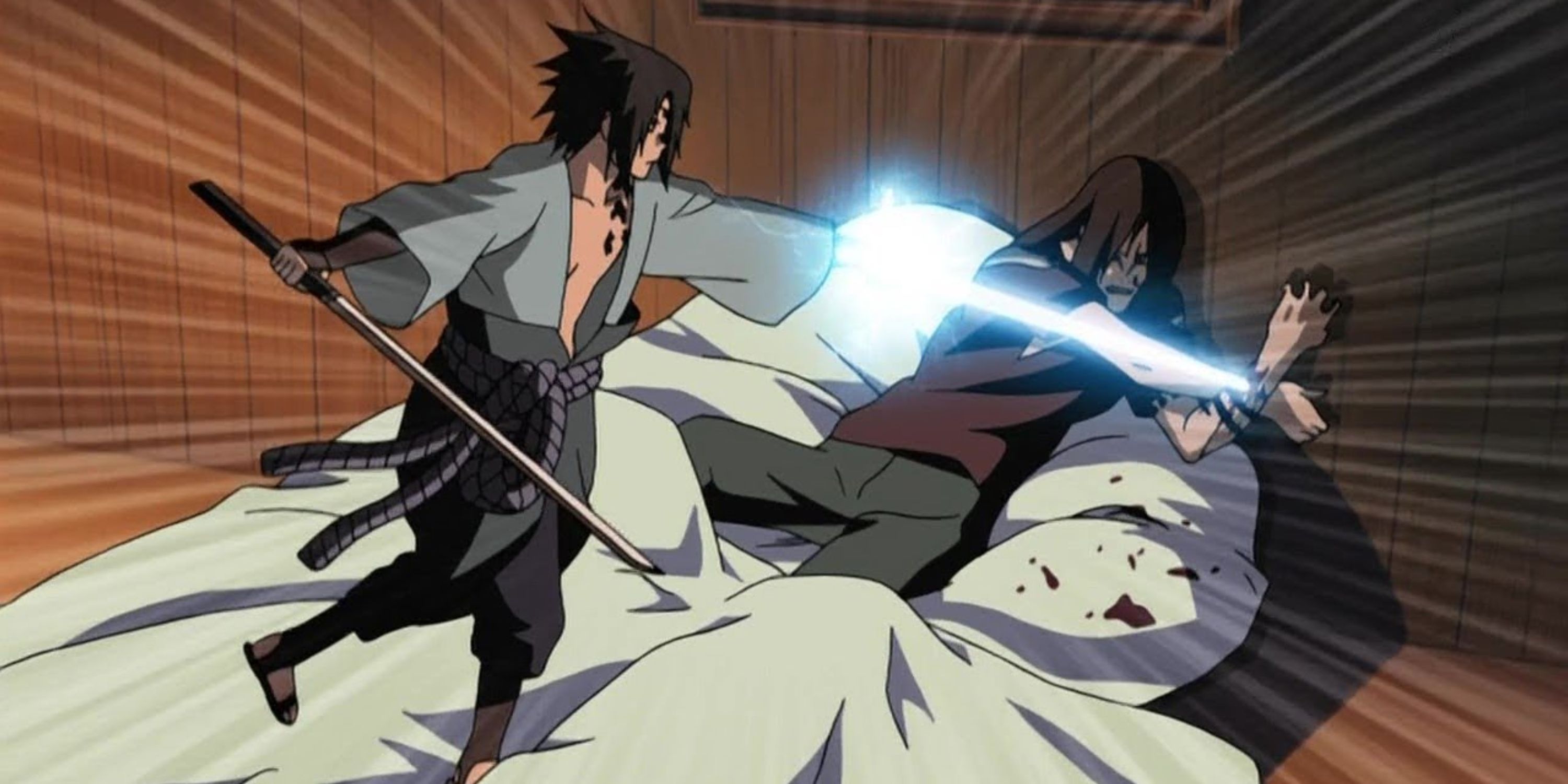 Sasuke VS Orochimaru in Naruto