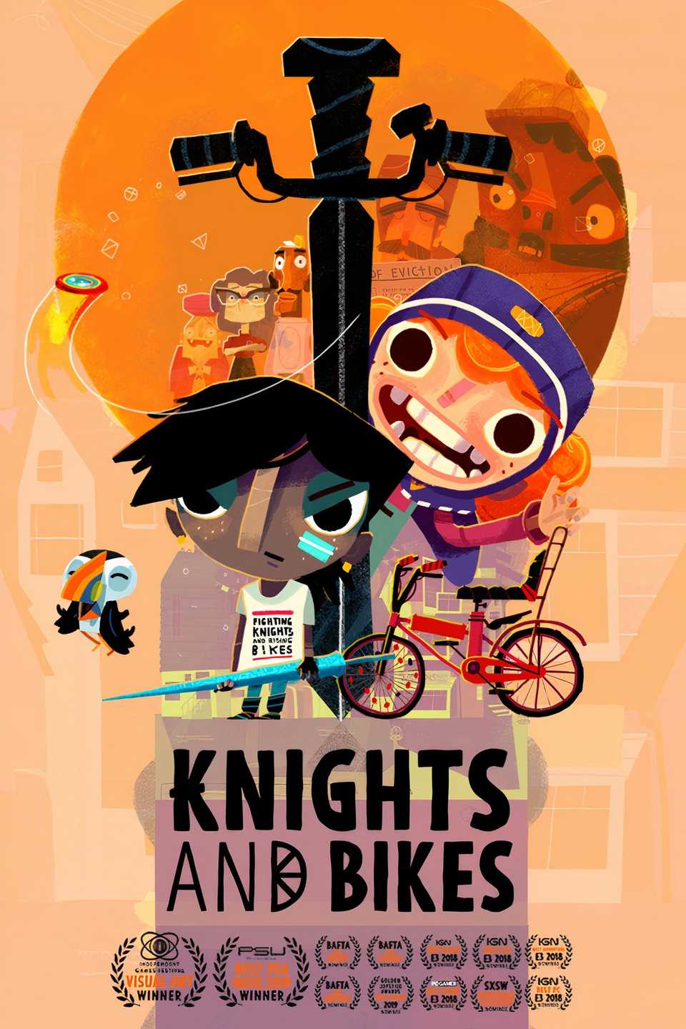 Knights and Bikes Tag Page Cover Art