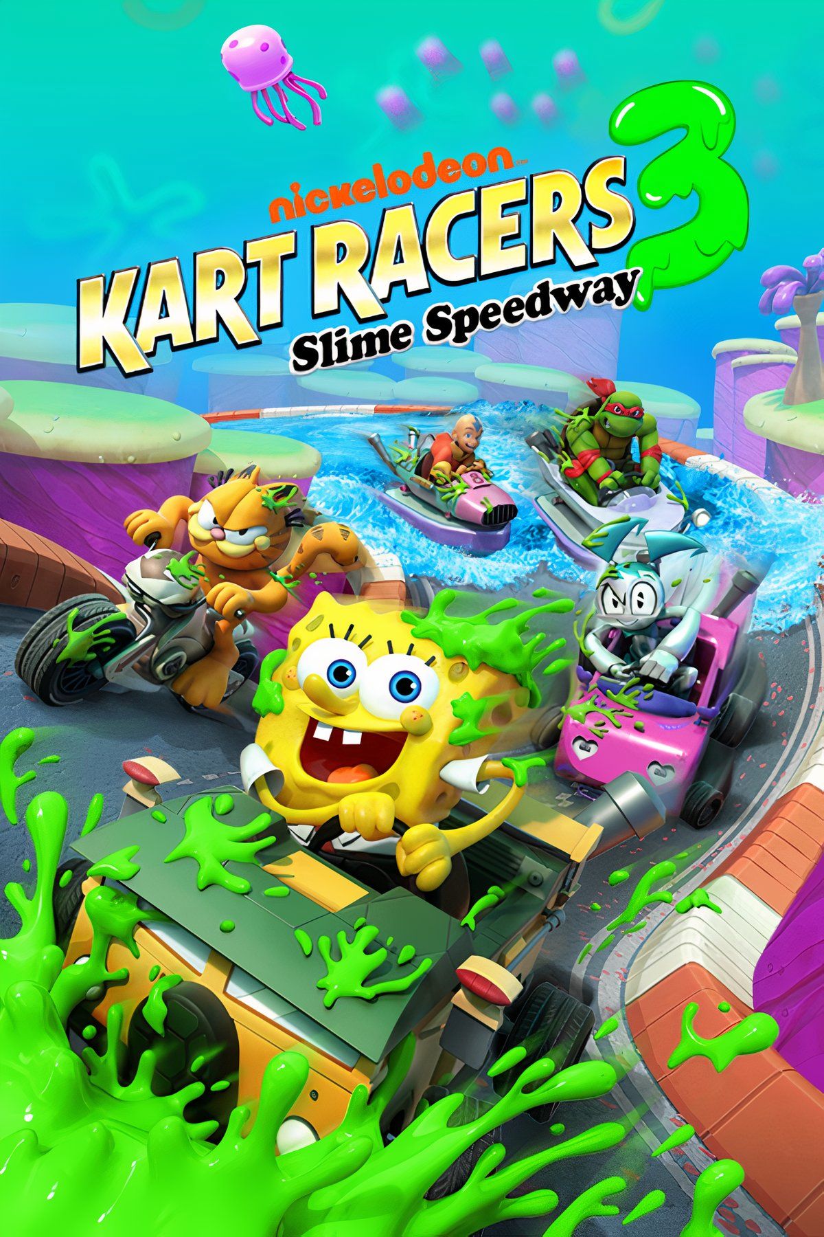 Nickelodeon Kart Racers 3: Slime Speedway Tag Page Cover Art