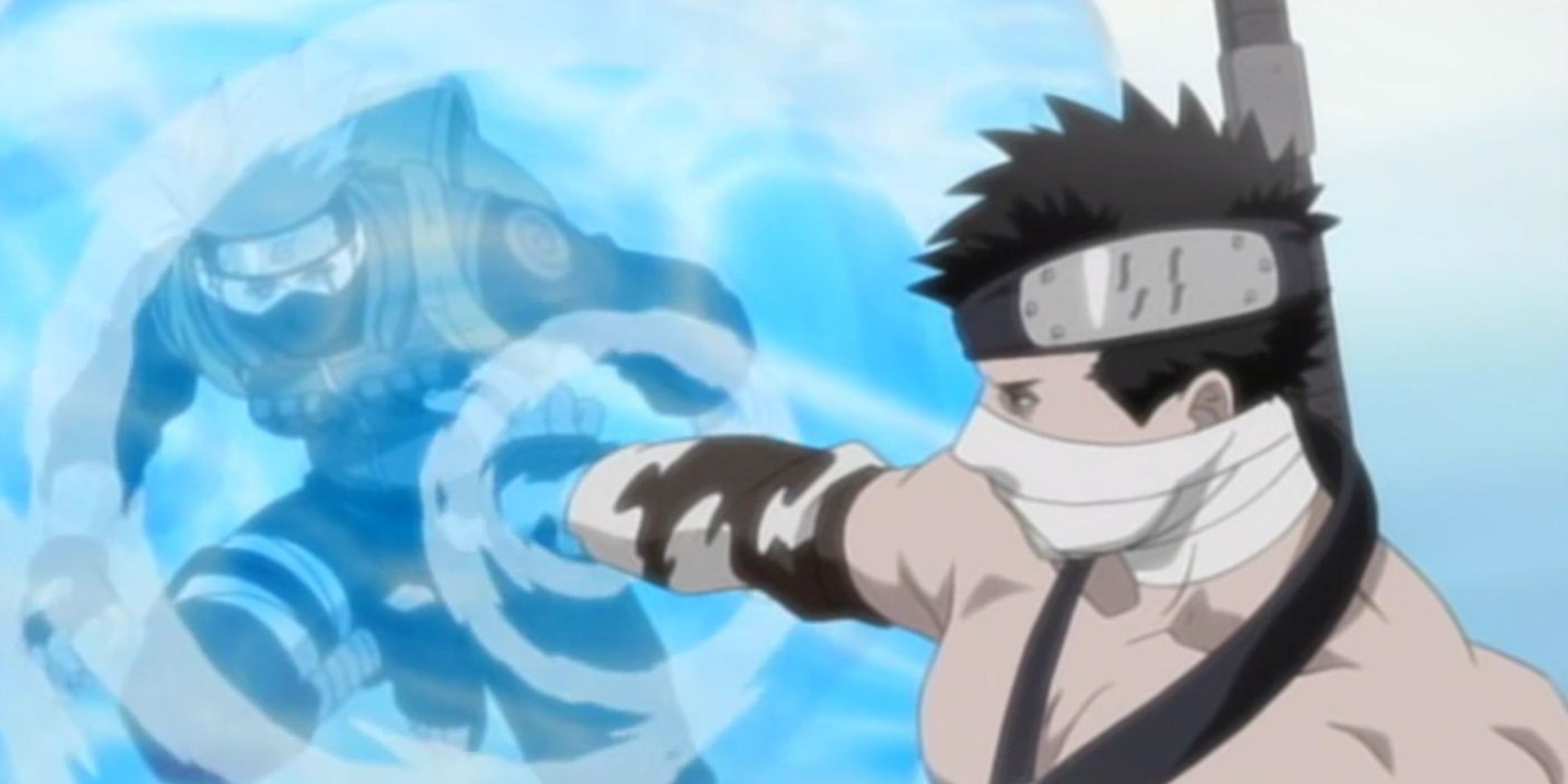 Kakashi contro Zabuza in Naruto