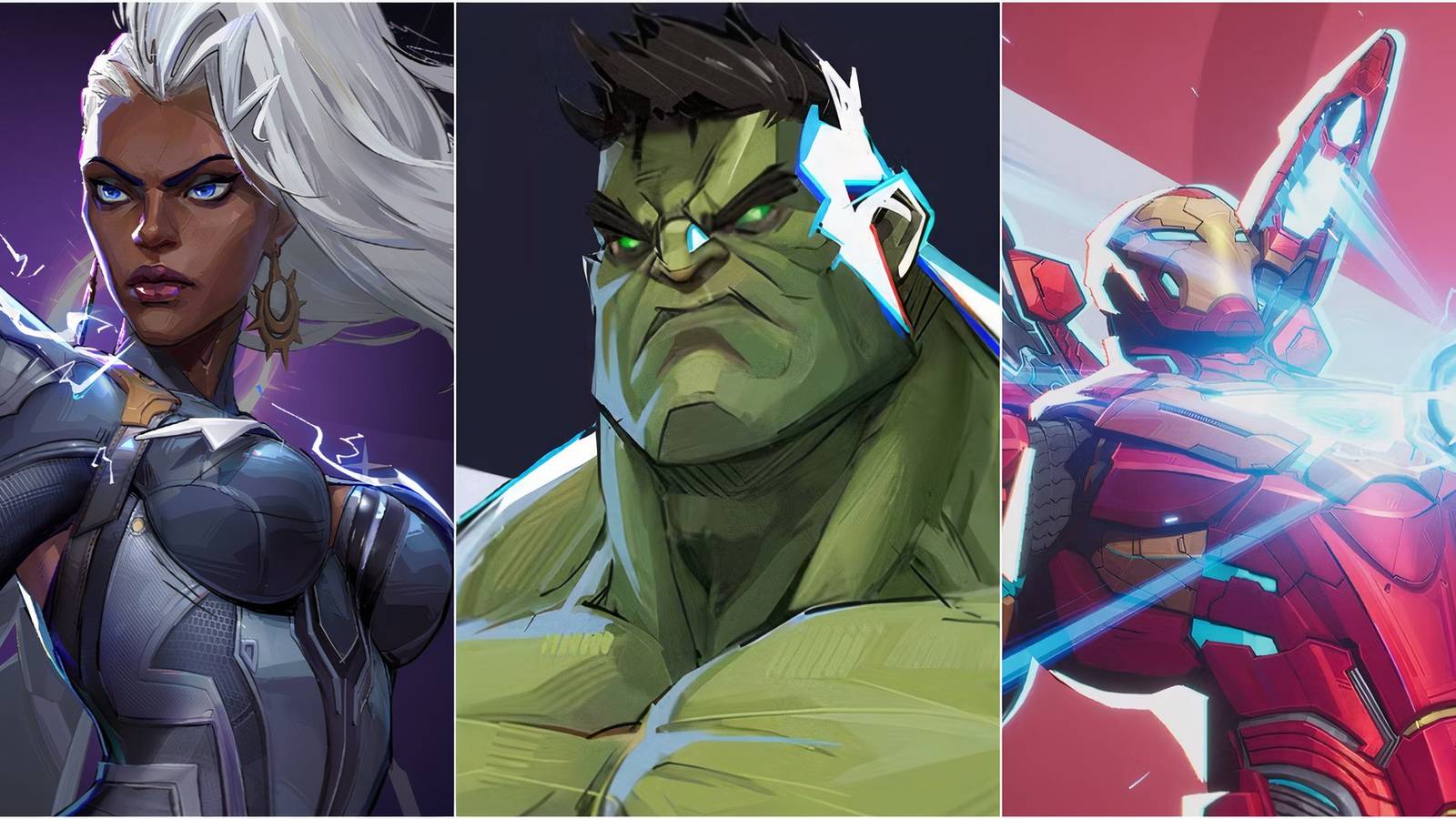 Storm, Hulk, Iron Man