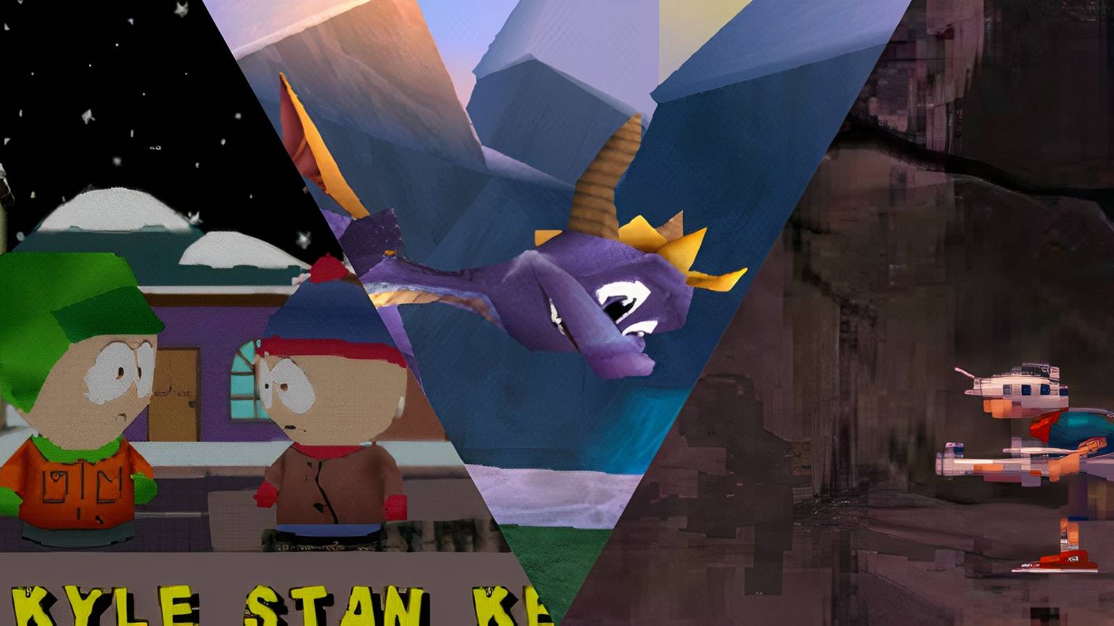 collage of 3 ps1 games