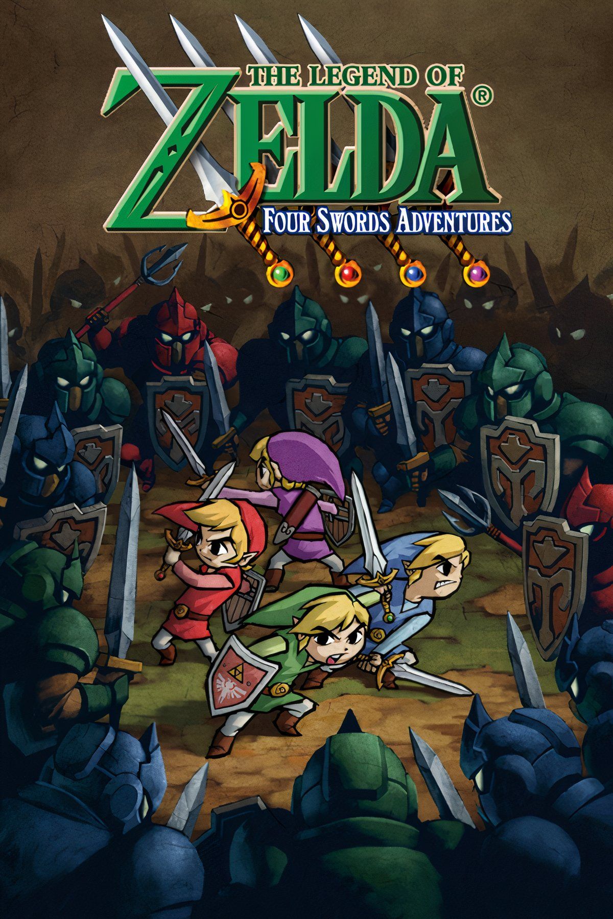 The Legend of Zelda: Four Swords Adventures Tag Page Cover Art