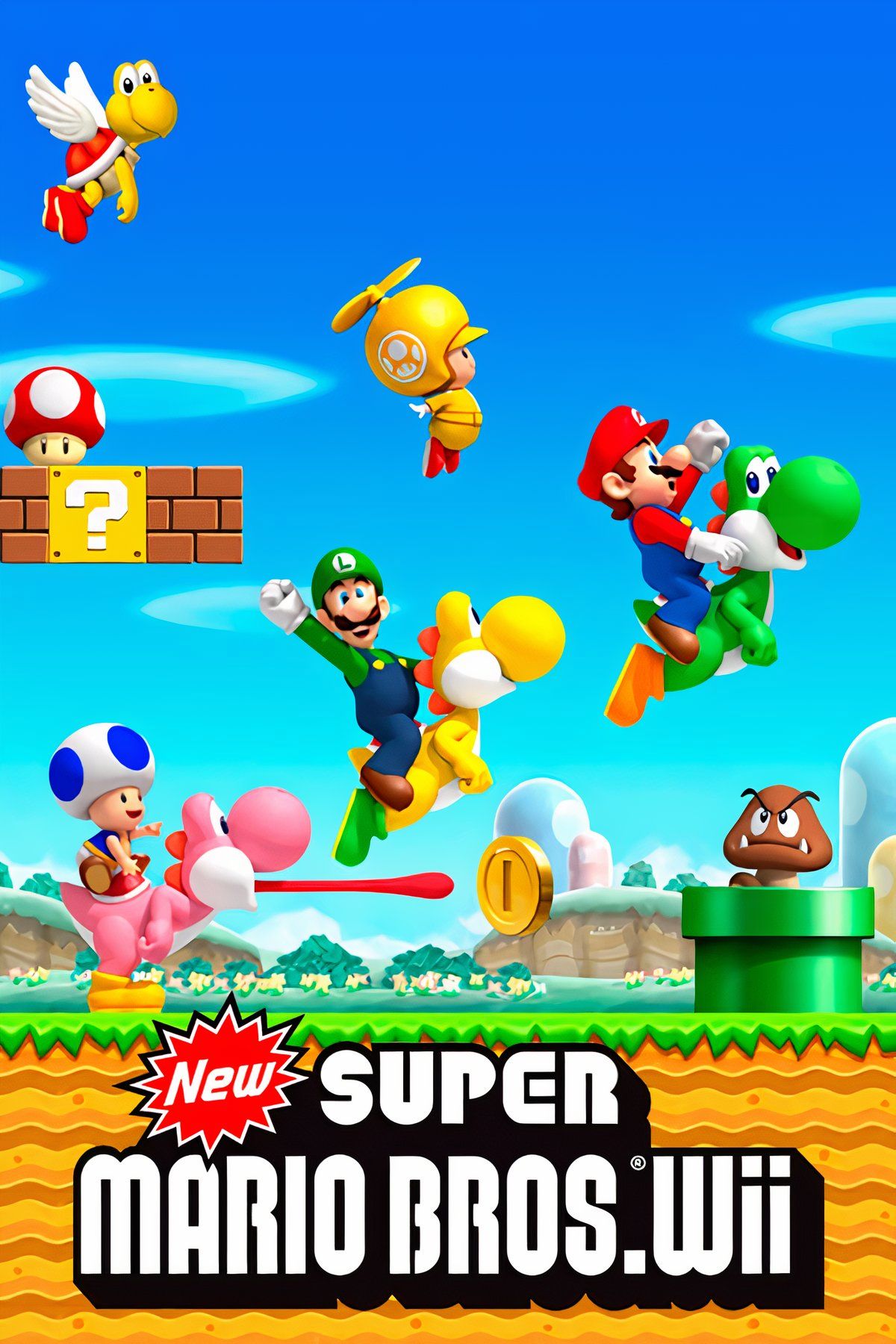 New Super Mario Bros. Wii Tag Page Cover Art