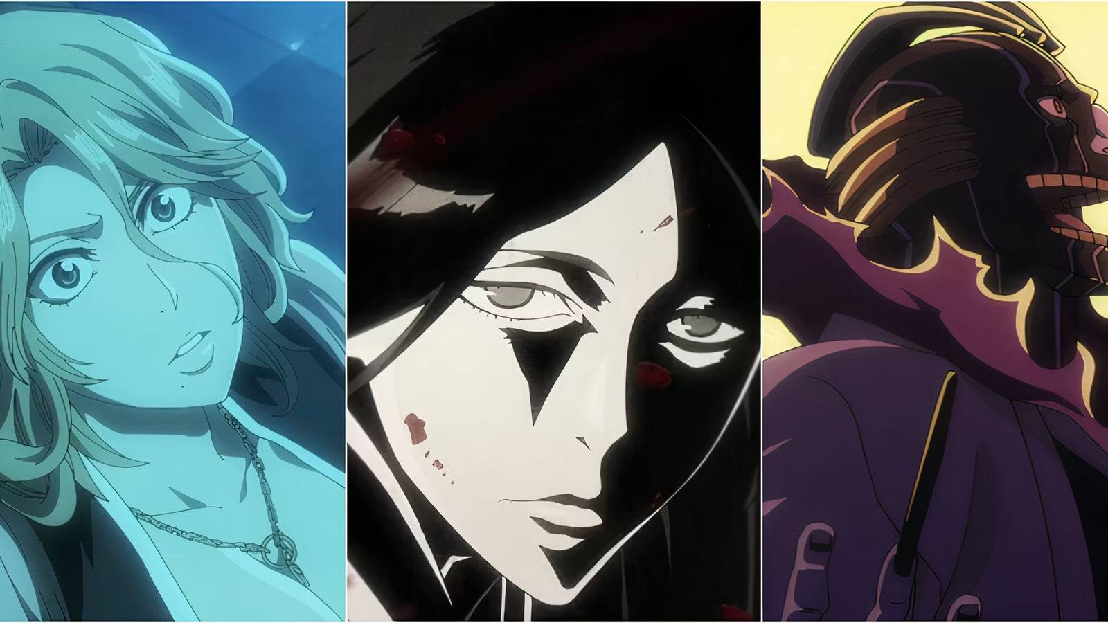 Rangiku, Unohana, Mayuri 