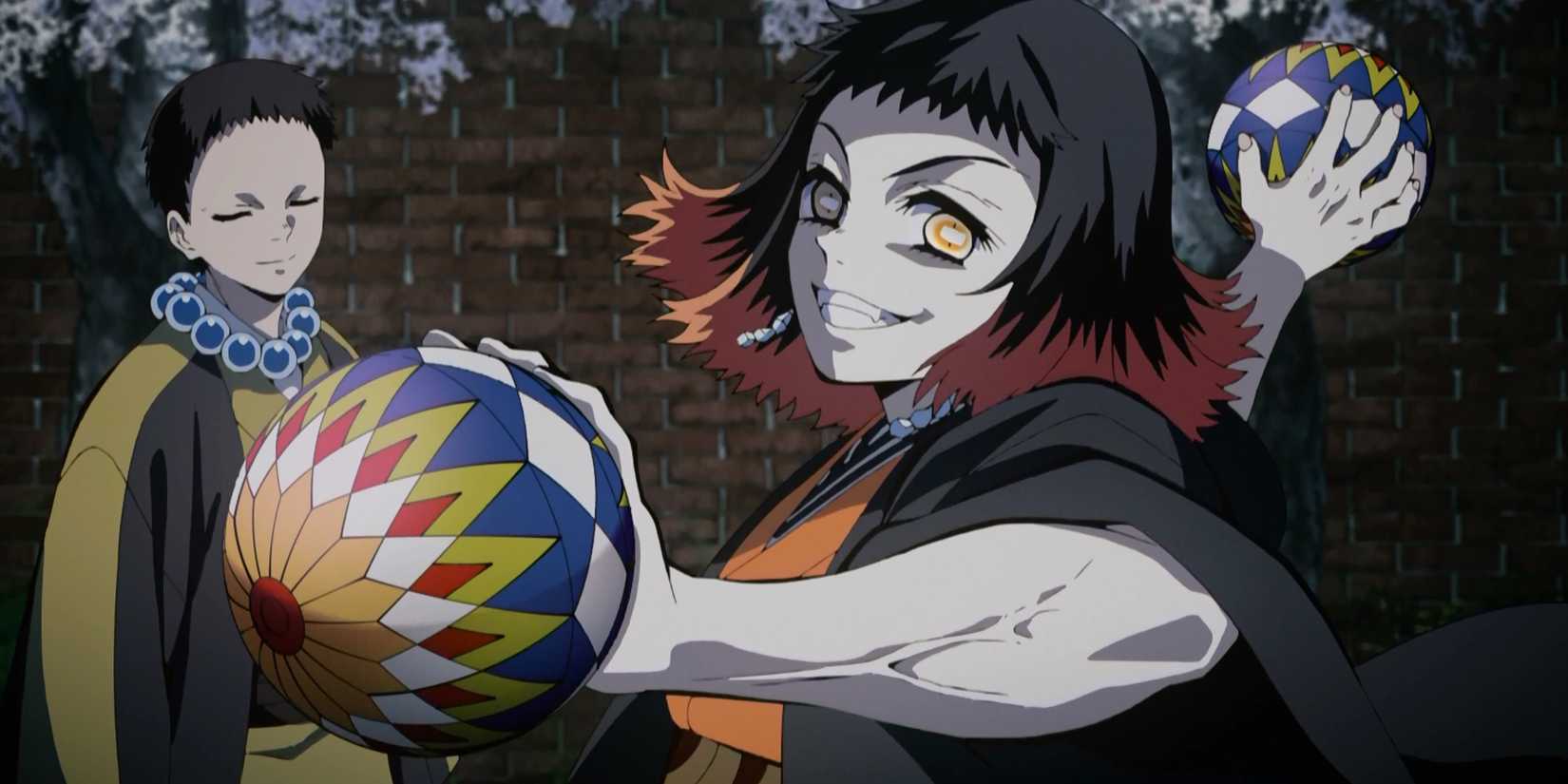 Susamaru and Yahaba in Demon Slayer