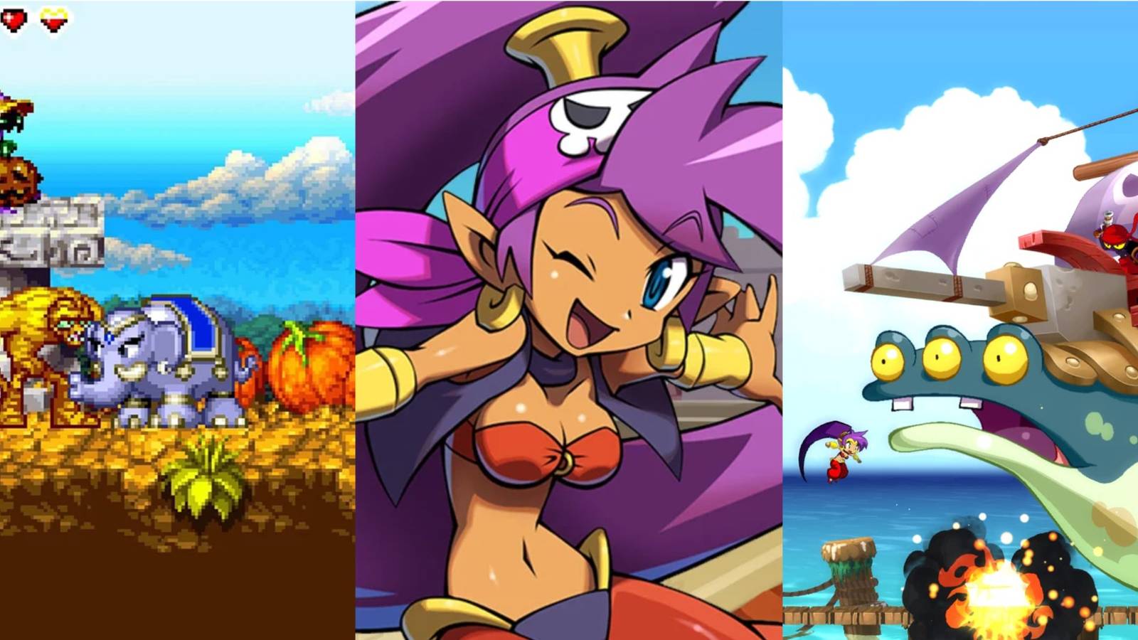 Shantae: Risky's Revenge, Shantae and the Pirate's Curse, Shantae: Half-Genie Hero