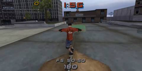 Grinding on a rail in Philadelphia