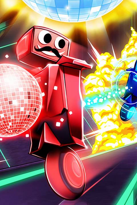 Robot Roller-Derby Disco Dodgeball Tag Page Cover Art