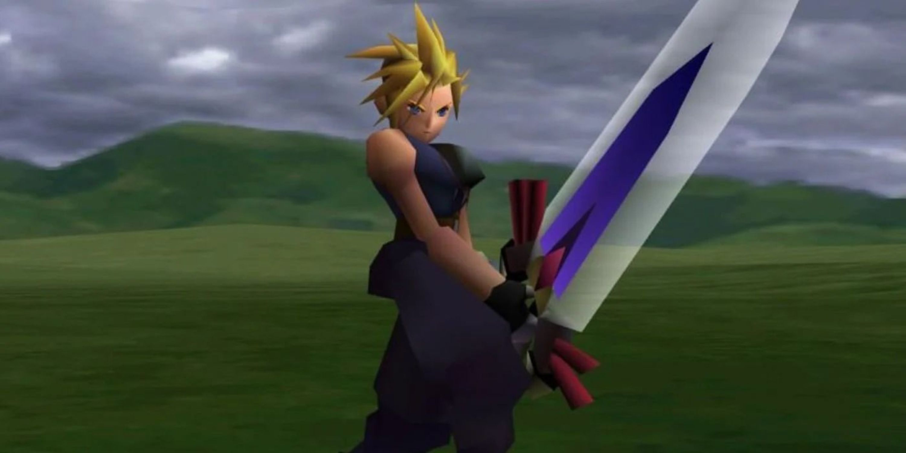 Cloud with the Ultima Weapon in Final Fantasy 7