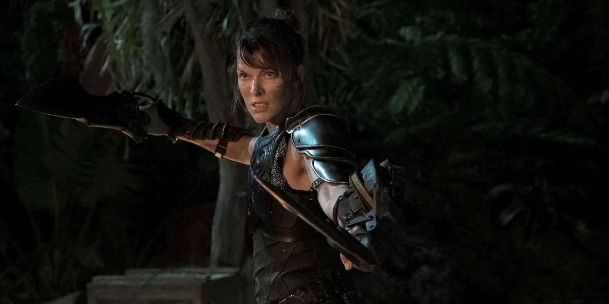 Milla Jovovich as Natalie Artemis in Monster Hunter (2020)