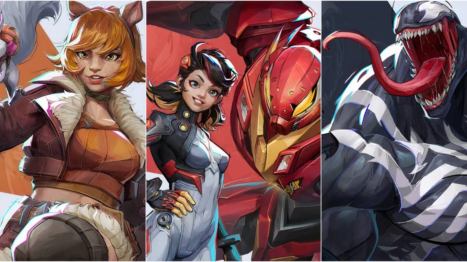 Squirrel Girl, Peni Parker, Venom 