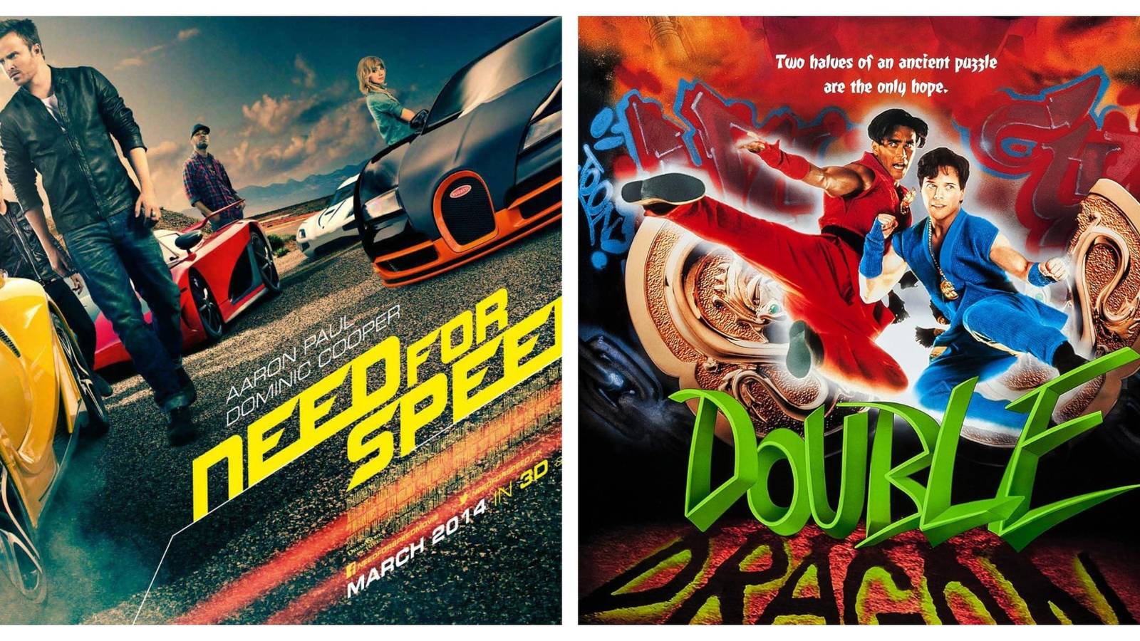 Need for Speed and Double Dragon