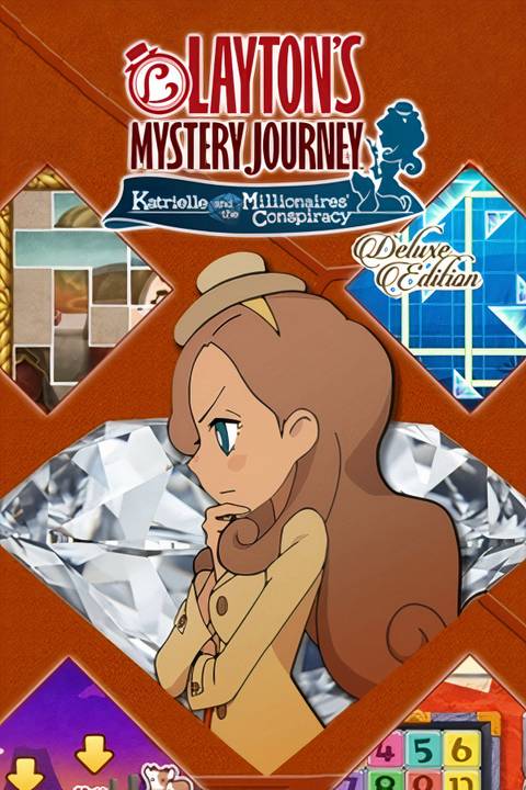 Layton's MYSTERY JOURNEY: Katrielle and the Millionaires' Conspiracy - Deluxe Edition Tag Page Cover Art