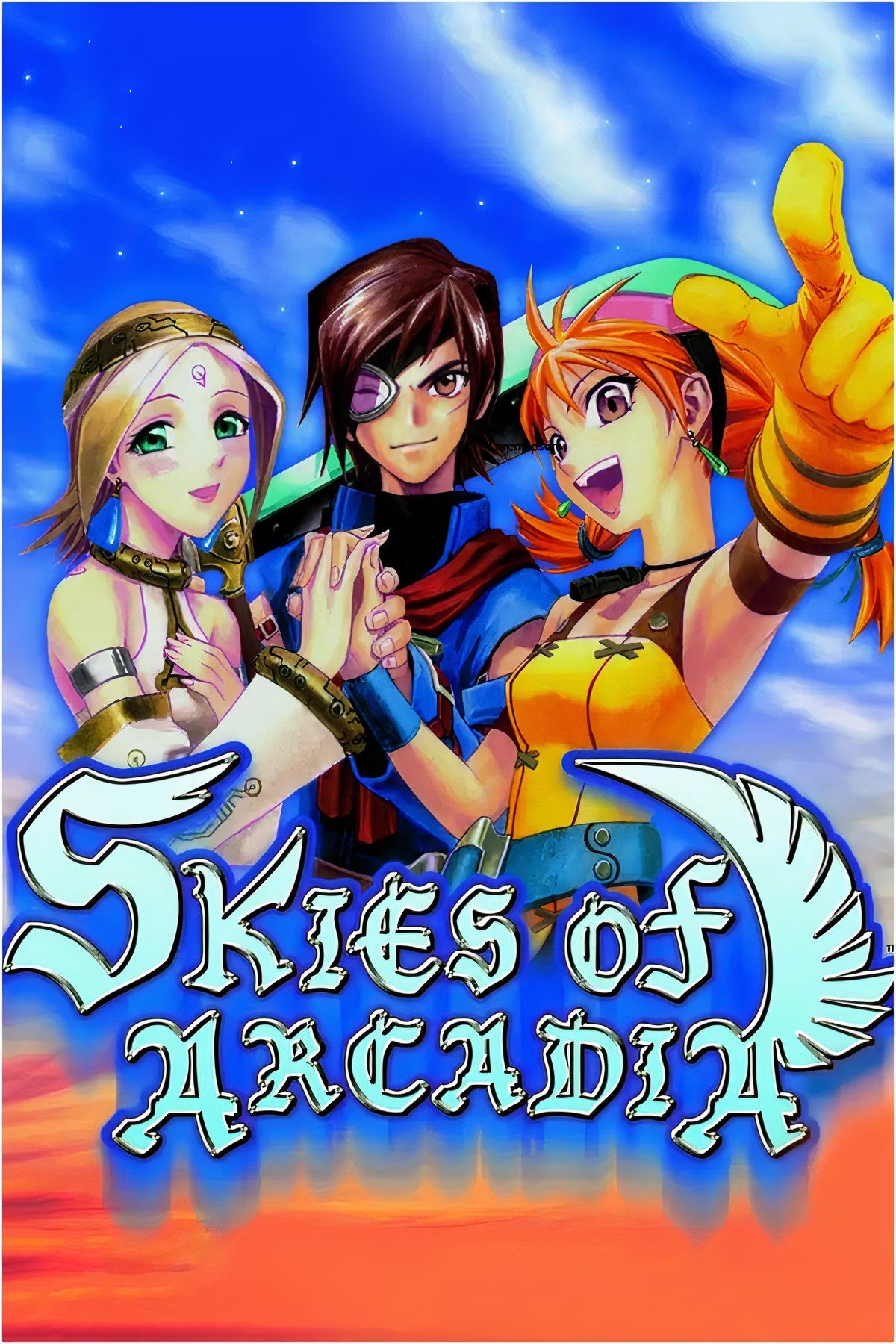 Arcadia tags to the sides of the page cover art