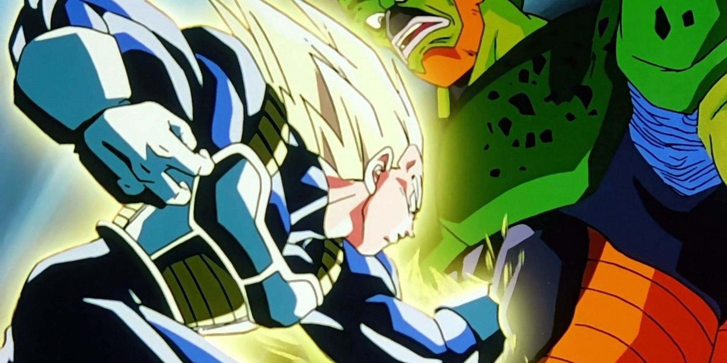 Vegeta vs Semi-Perfect Cell in Dragon Ball Z