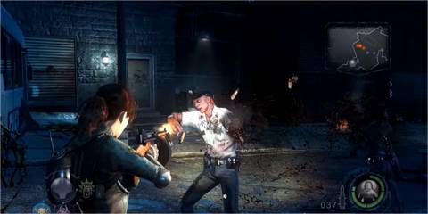 Resident Evil: Operation Raccoon City - combat with zombie cop