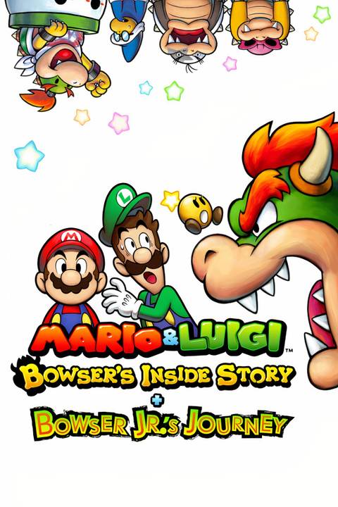 Mario & Luigi: Bowser's Inside Story + Bowser Jr.'s Journey Tag Page Cover Art