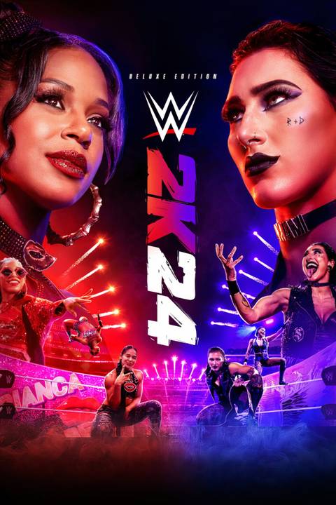WWE 2K24¬†Deluxe Edition Tag Page Cover Art