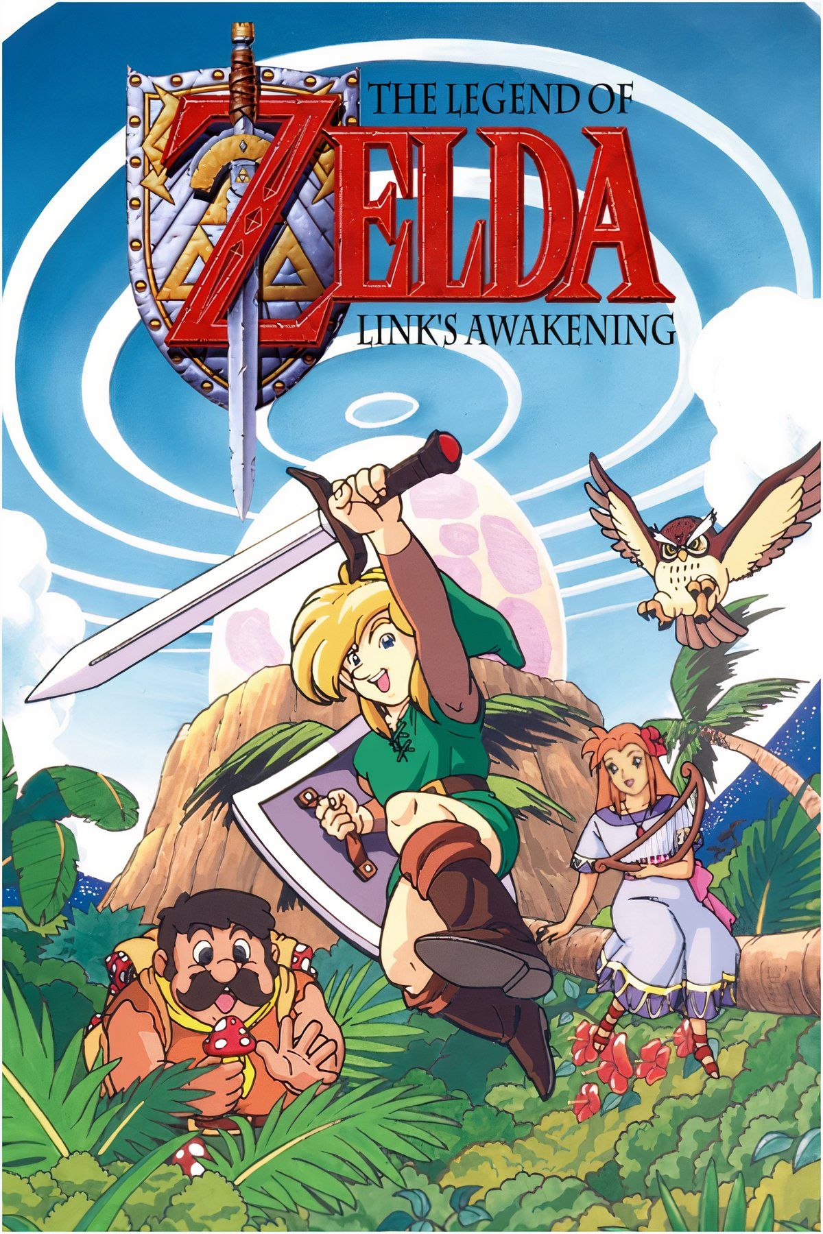 The Legend of Zelda: Link's Awakening (1993) Tag Page Cover Art