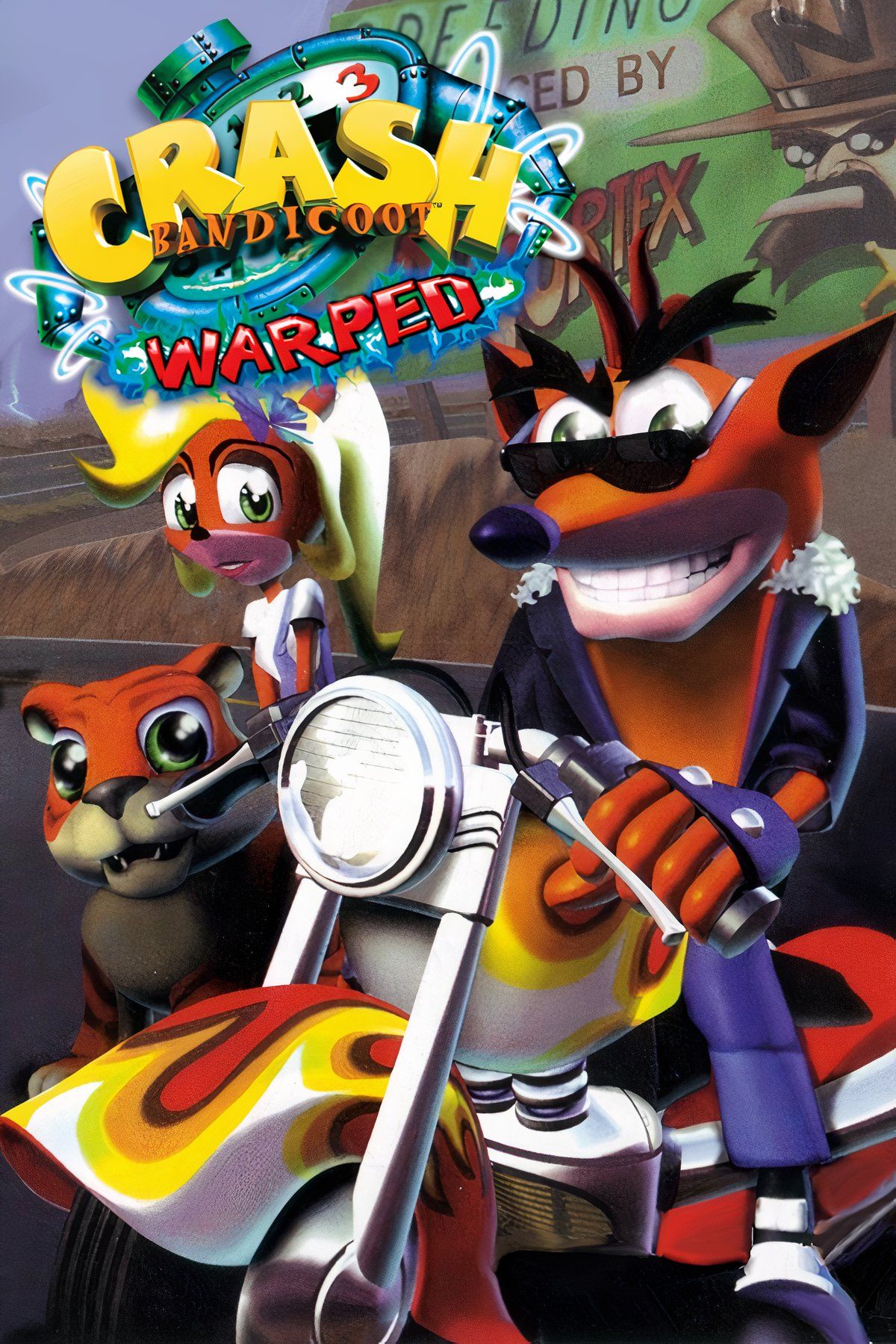 Crash Bandicoot: Warped Tag Page Cover Art