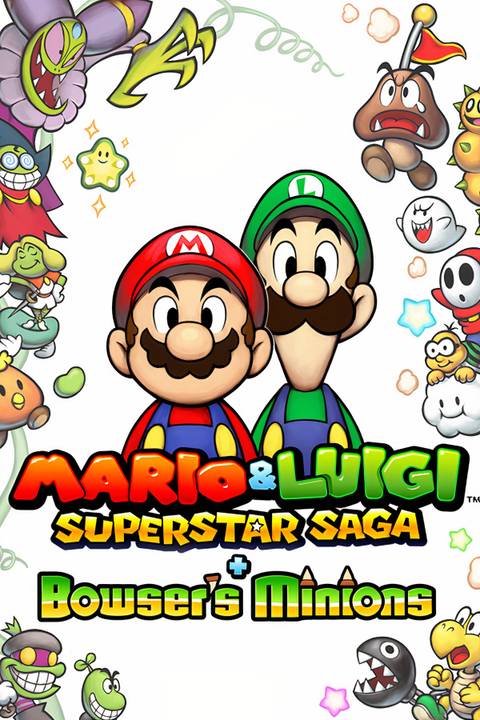 Mario & Luigi: Superstar Saga + Bowser's Minions Tag Page Cover Art