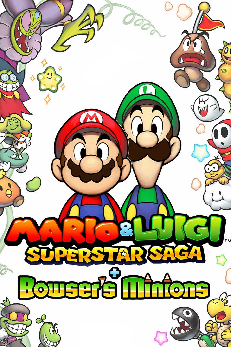 Mario & Luigi: Superstar Saga + Bowser's Minions Tag Page Cover Art