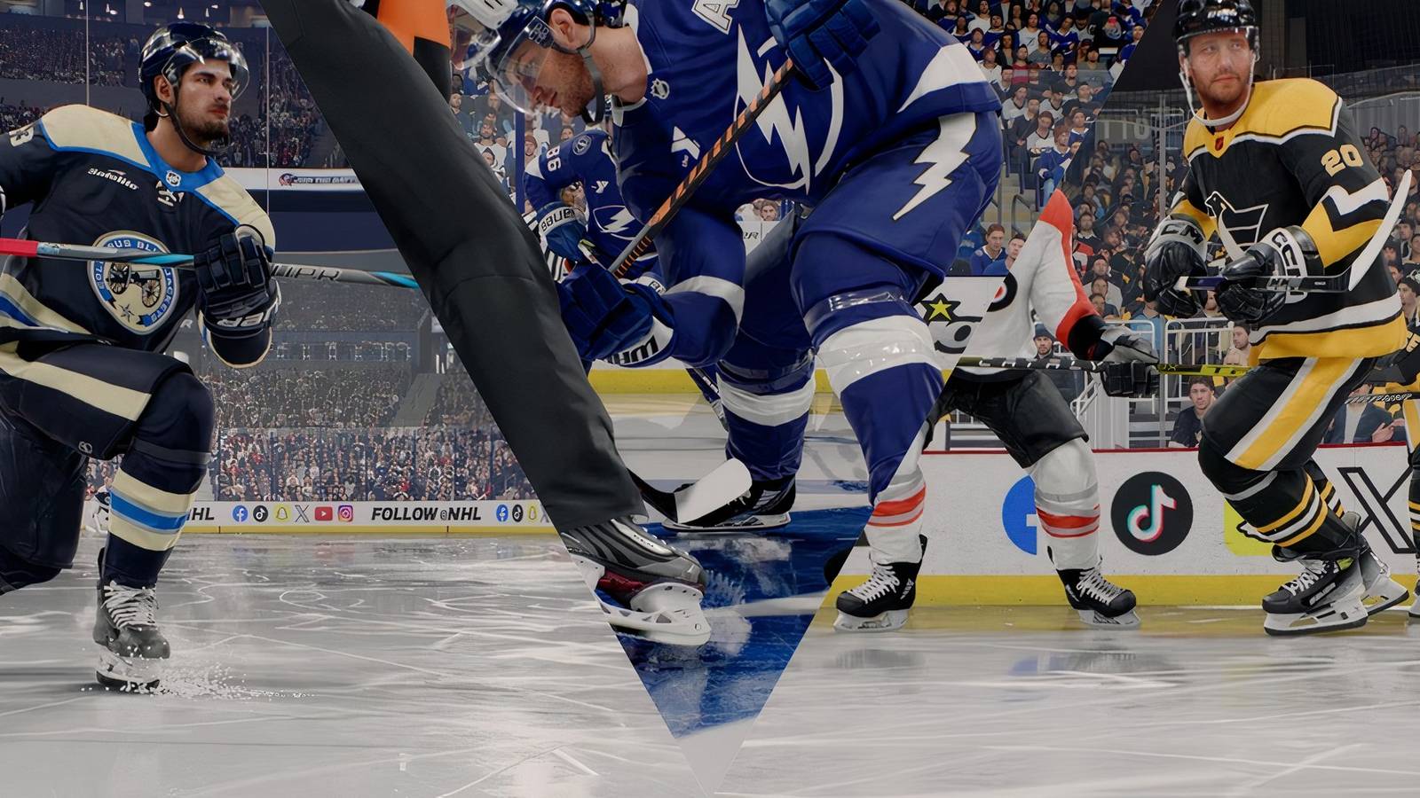 collage of 3 nhl teams