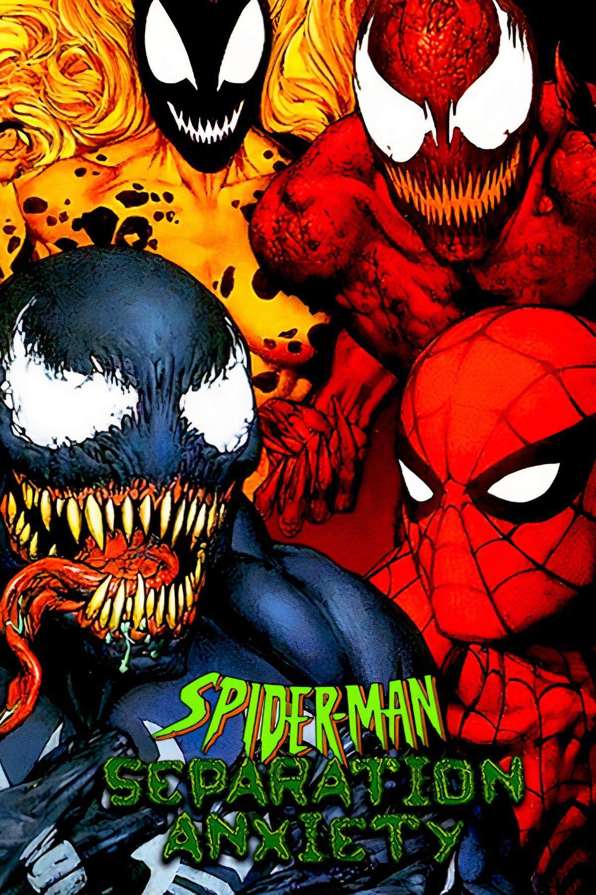 Venom/Spider-Man: Separation Anxiety Tag Page Cover Art