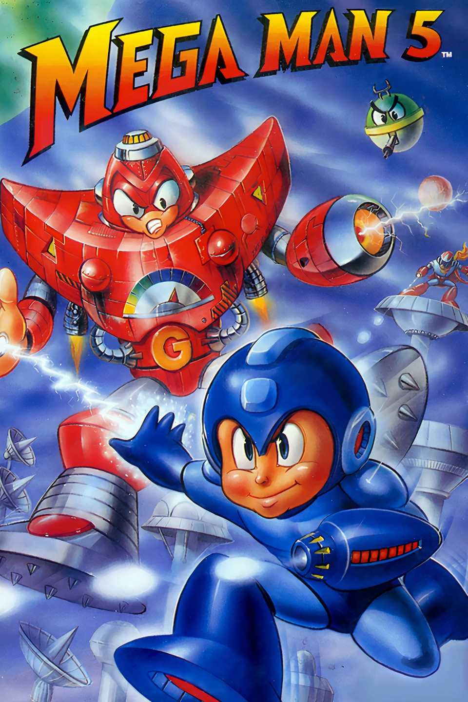 Mega Man 5 Tag Page Cover Art
