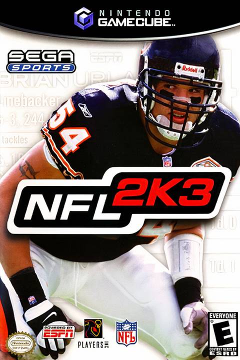 NFL 2K3 Tag Page Cover Art