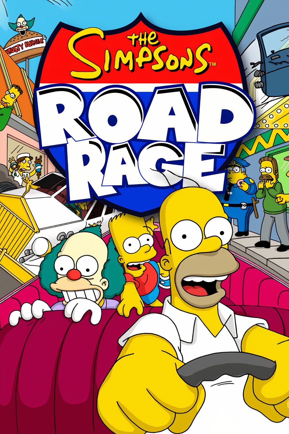 The Simpsons: Road Rage Tag Page Cover Art