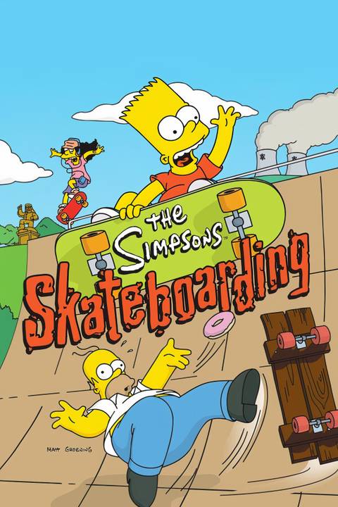 The Simpsons Skateboarding Tag Page Cover Art