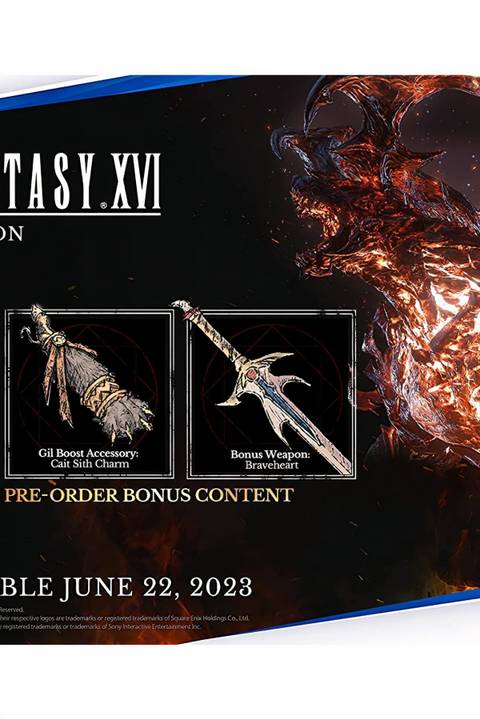 Final Fantasy 16 Collectors Edition Tag Page Cover Art