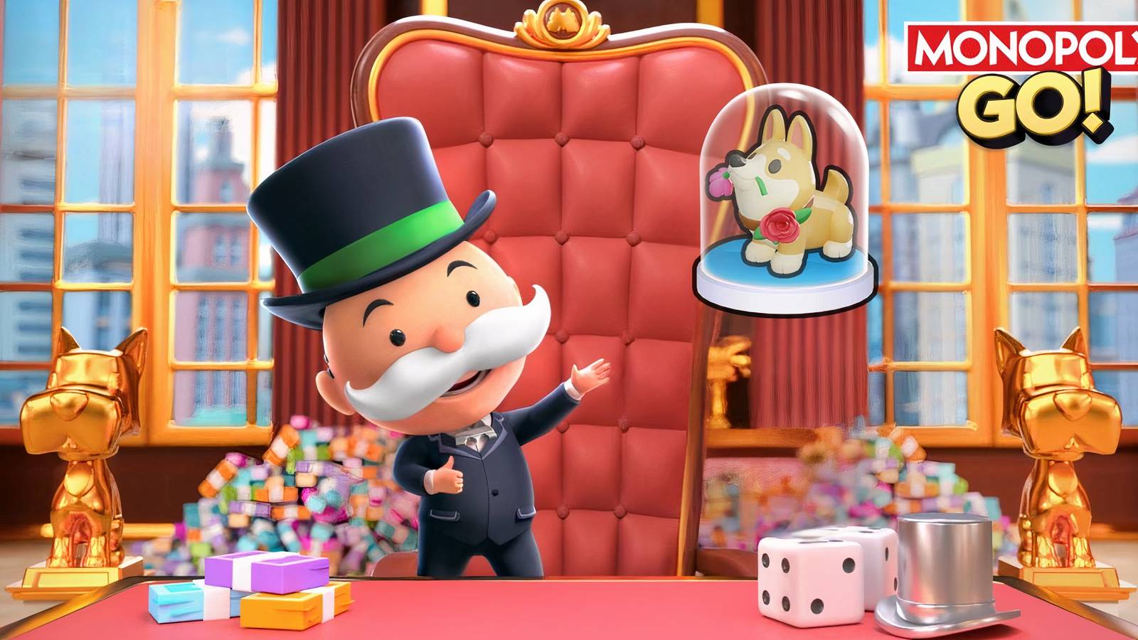 Monopoly GO Corgi Rose Token