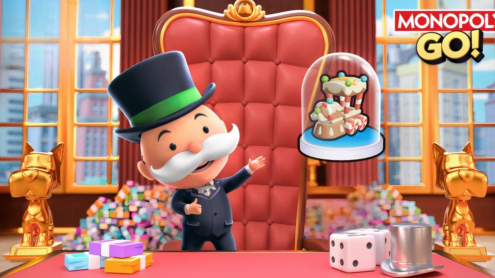 Monopoly GO Gingerbread Train Token