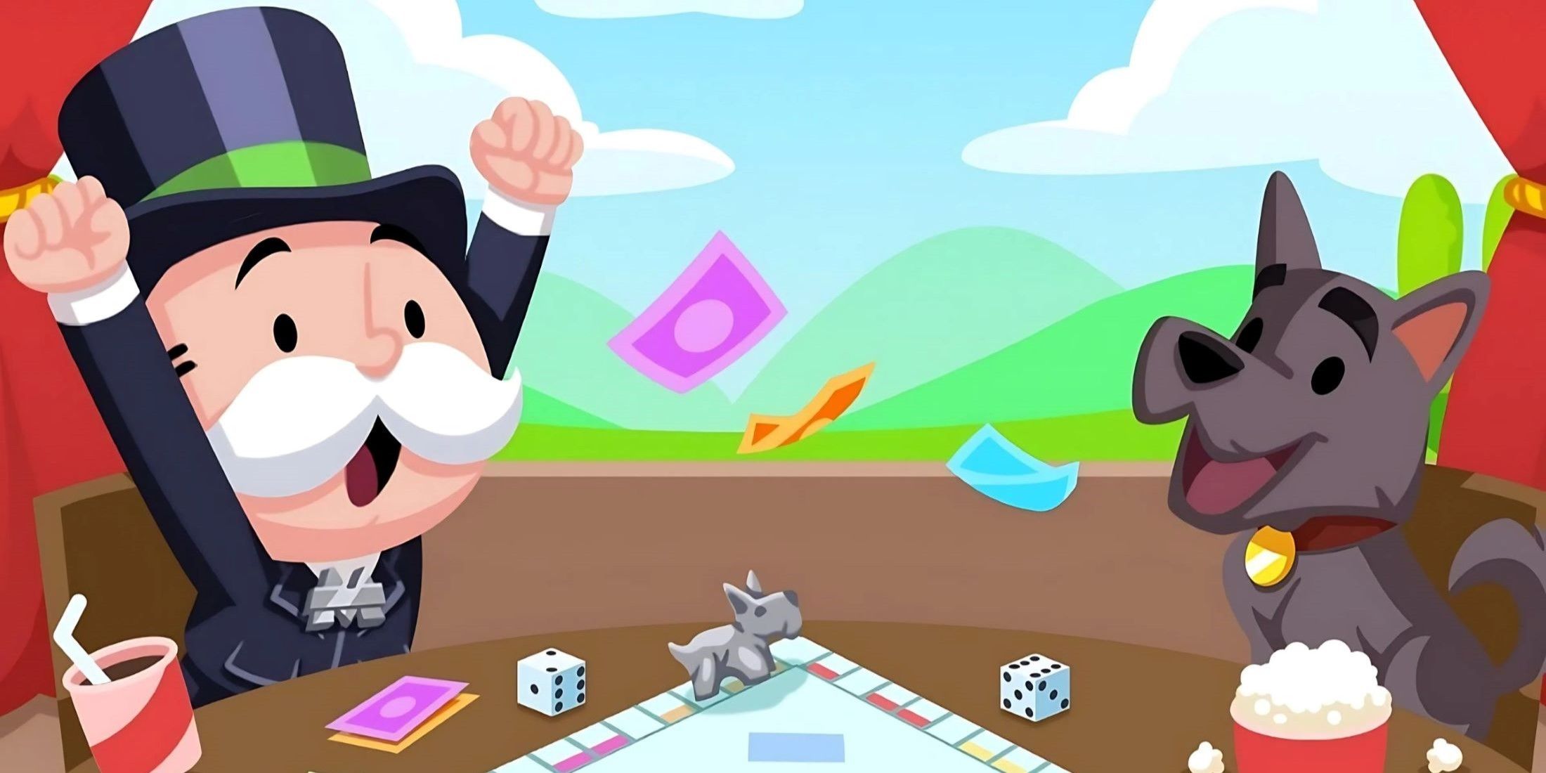 Mr. Monopoly and Scottie the Dog from Monopoly GO