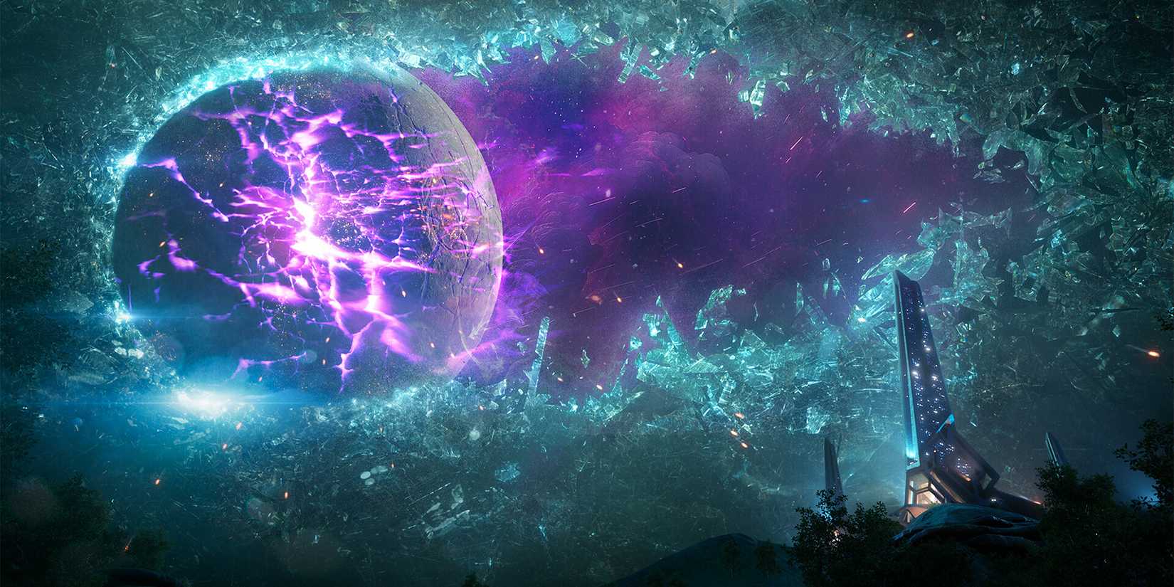 Moon breaking through atmosphere Kairos Borderlands 4