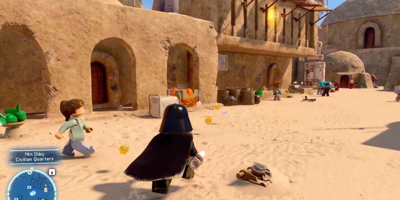 Image of the mos eisley datacard in Lego Star Wars The Skywalker Saga