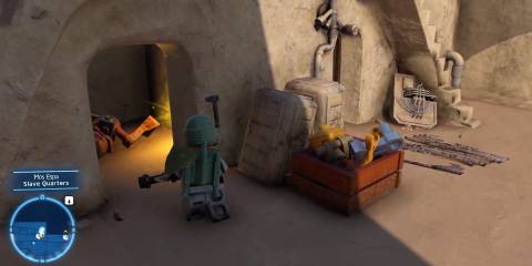 Image of the mos espa datacard in Lego Star Wars The Skywalker Saga