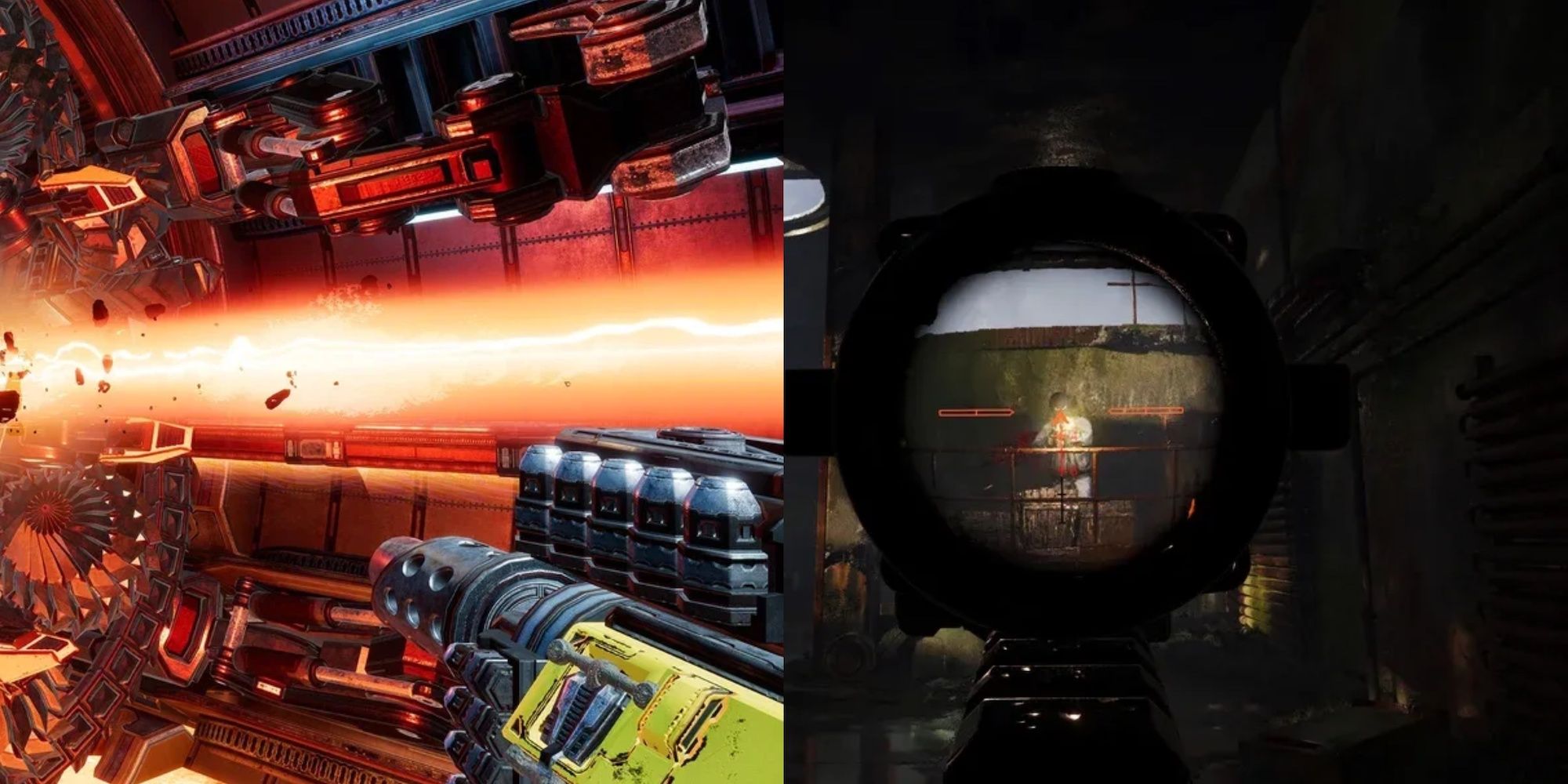 mothergunship on the left, Stalker 2 on the right