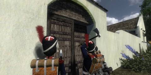 Mount & Blade Warband - Napoleonic Wars Axe To Door