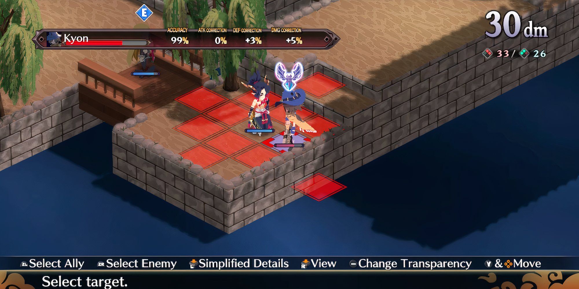 Moving on a map in Disgaea 7 Vows Of The Virtueless