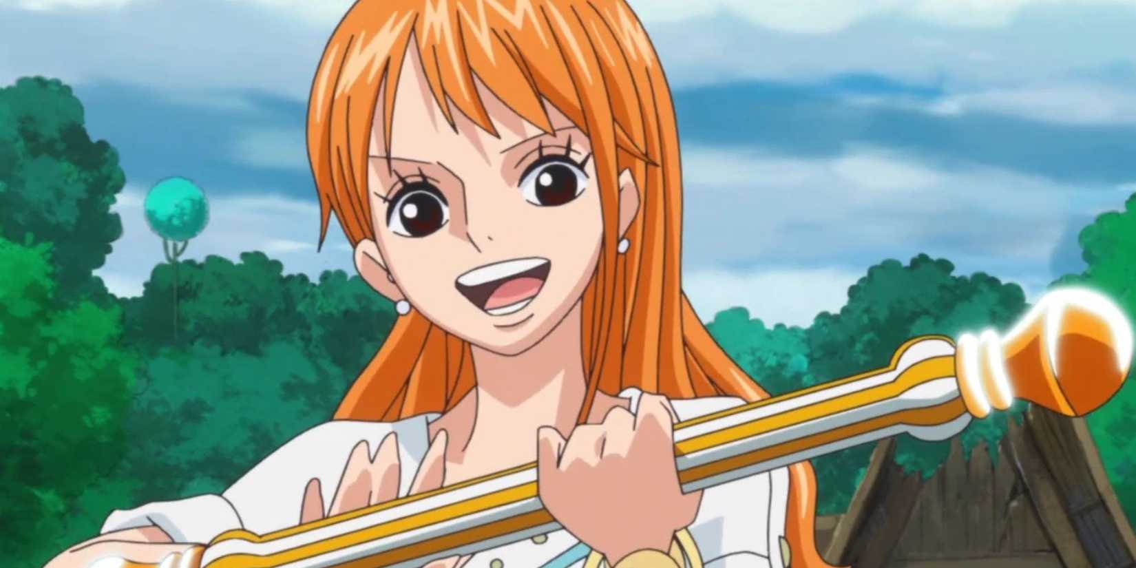 Nami with her Sorcery Clima Tact.