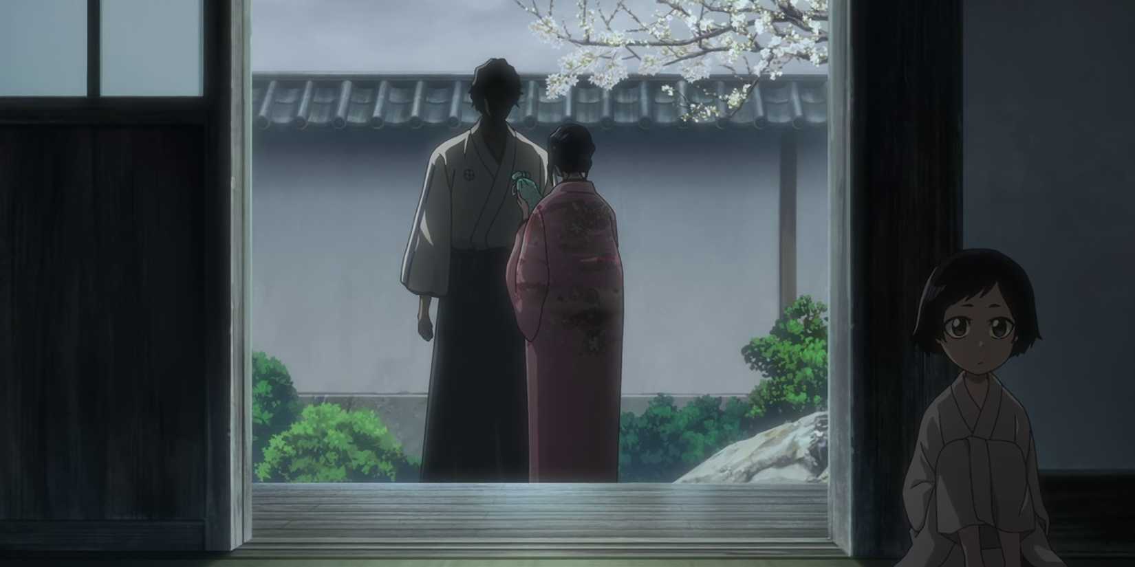 Nanao Eavesdrops As Her Mother Entrusts Kyoraku With the Shinken Hakkyoken –  BLEACH Thousand-Year Blood War Part 3 Episode 11