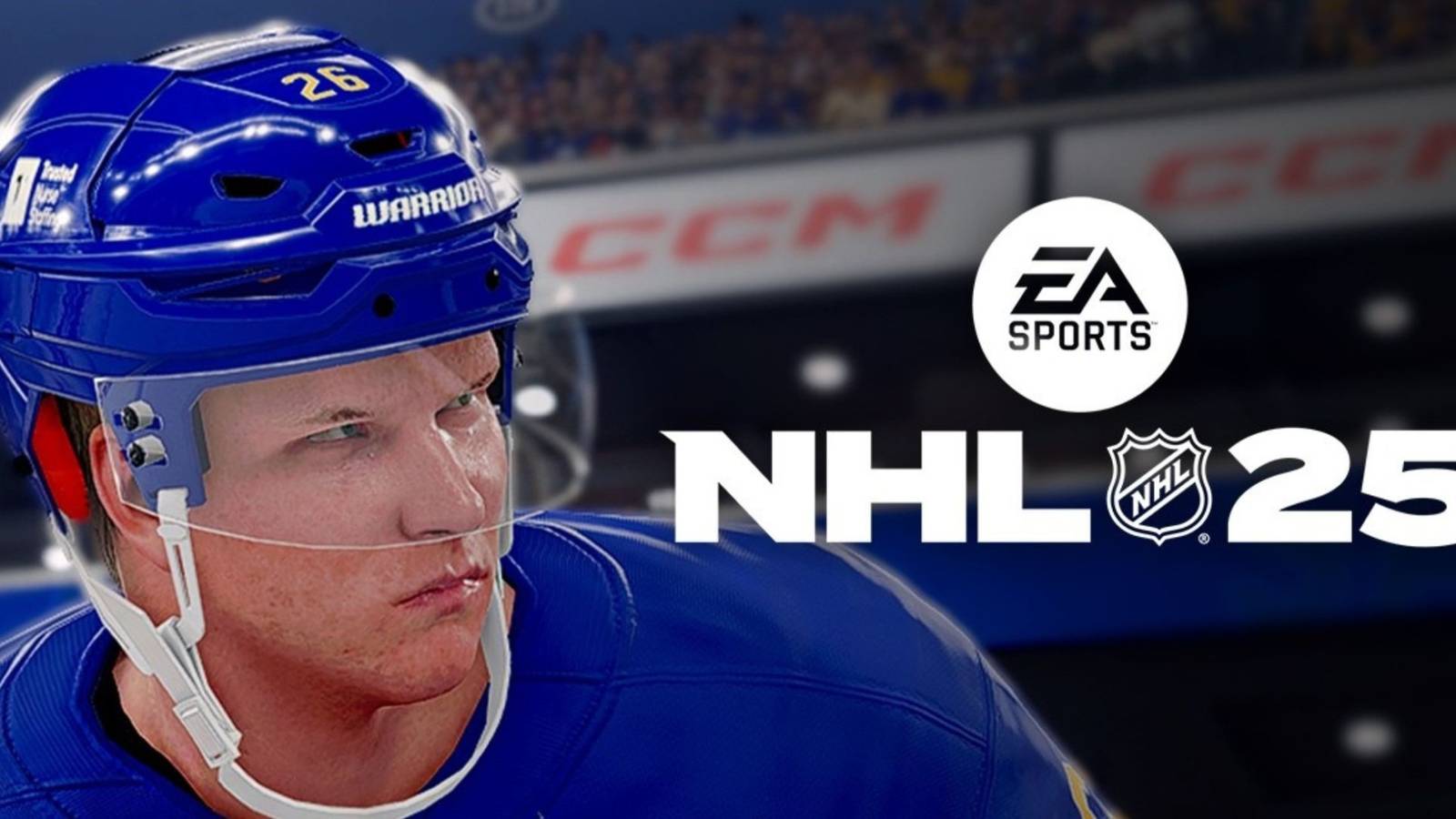 NHL 25 logo and player
