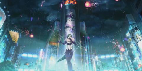 Kiria singing in Shibuya in Tokyo Mirage #FE Encore