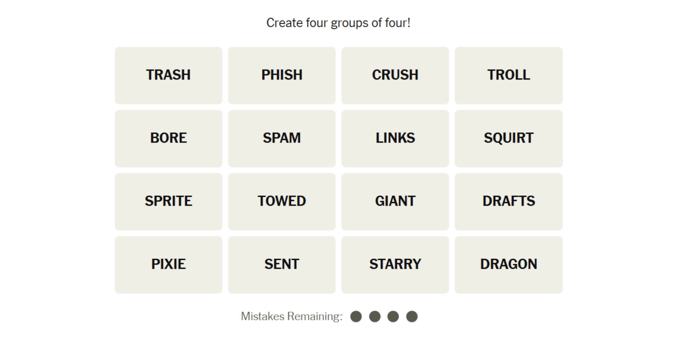 New York Times Connections Hints and Answers for 551 December 13, 2024
