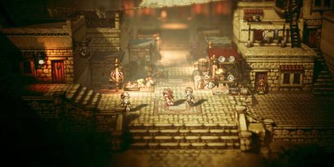 A town in Octopath Traveler